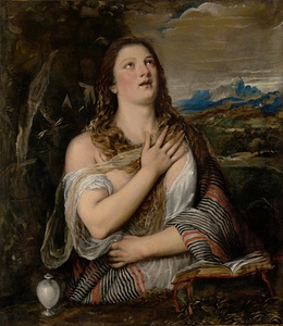 The Penitent Magdalene [1555–65] by Titian [circa 1488–1576]